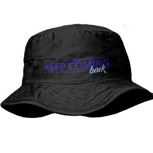 Keep Coming Back - bucket hat - black